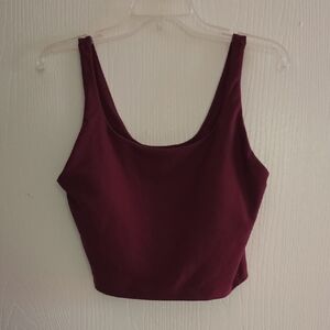 Old Navy Deep Burgundy Crop Top
